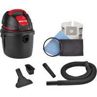 Aspirateur portable pour atelier, Secs-humides, 2,5 CV, 2,5 gal. US (9,5 litres) Duraquip Inc