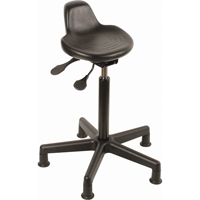 Tabouret, Position assise/debout, Ajustable, , Polyur&eacute;thane Si&egrave;ge, Noir Duraquip Inc