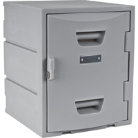 Locker, 15" x 15" x 18", Grey, Assembled Duraquip Inc