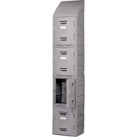 Locker, 15" x 15" x 31", Grey, Assembled Duraquip Inc