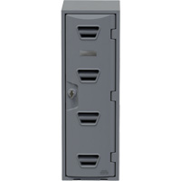 Locker, 12" x 15" x 36", Grey, Assembled Duraquip Inc