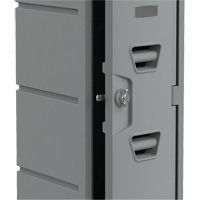 Locker, 12" x 15" x 36", Grey, Assembled Duraquip Inc