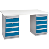 &eacute;tabli pr&eacute;conçu, 72" la x 30" p x 34" h, Capacit&eacute; 2500 lb Duraquip Inc