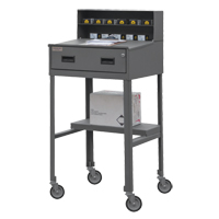Shop Desk, 23" W x 20" D x 47-3/4" H, Grey Duraquip Inc