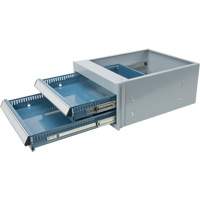 &eacute;tabli &agrave; deux tiroirs, Acier, 18" la x 21" p x 9" h Duraquip Inc