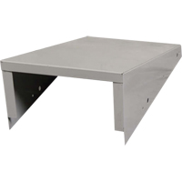 Clean Line Economy Lockers Slope Top, 3 Bank, 18" D x 36" W x 6" H, Grey, Steel Duraquip Inc