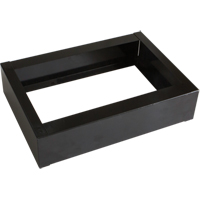 Base encastr&eacute;e pour casiers robustes enti&egrave;rement soud&eacute;e Concorde, 1 Blocs, 4" lo x 12" la x 17" p, Noir, Acier Duraquip Inc