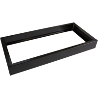 Base encastr&eacute;e pour casiers robustes enti&egrave;rement soud&eacute;e Concorde, 3 Blocs, 4" lo x 36" la x 17" p, Noir, Acier Duraquip Inc