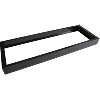 Base encastr&eacute;e pour casiers robustes enti&egrave;rement soud&eacute;e Concorde, 4 Blocs, 4" lo x 48" la x 17" p, Noir, Acier Duraquip Inc
