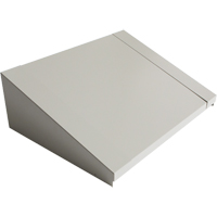 Dessus inclin&eacute; pour casiers robustes enti&egrave;rement soud&eacute; Concorde, Bloc de 2, 18" p x 24" la x 6" ha, Gris, Acier Duraquip Inc