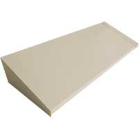 Dessus inclin&eacute; pour casiers robustes enti&egrave;rement soud&eacute; Concorde, Bloc de 4, 18" p x 48" la x 6" ha, Beige, Acier Duraquip Inc