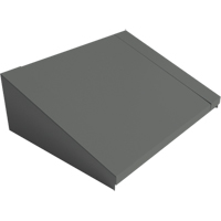 Dessus inclin&eacute; pour casiers robustes enti&egrave;rement soud&eacute; Concorde, Bloc de 2, 18" p x 24" la x 6" ha, Acier Duraquip Inc