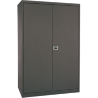 Deep Hi-Boy Storage Cabinet, Steel, 4 Shelves, 72" H x 36" W x 24" D, Charcoal Duraquip Inc