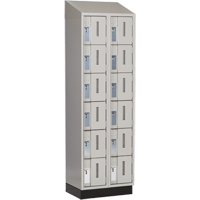 Casiers robustes Concorde, 6 niveaux, Bloc de 2, 24" x 18" x 82", Acier, Gris, Soud&eacute; (assembl&eacute;) Duraquip Inc