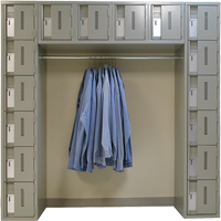 Archettes Concorde Heavy Duty Lockers, 16 -tier, Bank of 3, 18" x 72" x 72", Steel Duraquip Inc