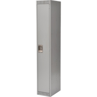 Lockers, 12" x 18" x 72", Steel, Grey, Knocked Down Duraquip Inc
