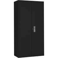 Hi-Boy Storage Cabinet, Steel, 4 Shelves, 72" H x 36" W x 18" D, Black Duraquip Inc