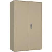 Extra Wide Hi-Boy Storage Cabinet, Steel, 4 Shelves, 72" H x 48" W x 24" D, Beige Duraquip Inc