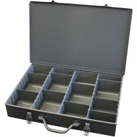 Compartment Steel Scoop Boxes, 17.875" W x 12" D x 3" H, 13 Compartments Duraquip Inc