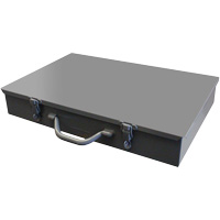 Compartment Steel Scoop Boxes, 17.875" W x 12" D x 3" H, 13 Compartments Duraquip Inc