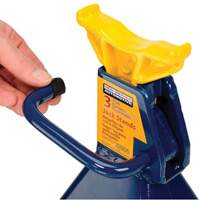 Jack Stand, Locking Handle/Ratchet, 3 tons Capacity, 19" H Duraquip Inc
