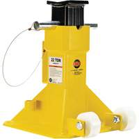 EZ-Wheel Jack Stand, Locking Pin, 22 Tons Capacity, 13-1/2" - 20" H Duraquip Inc