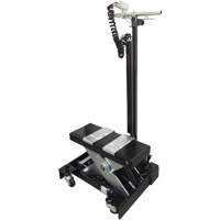 Low Profile Floor Service Jack, 12 Ton(s) Capacity, 7-1/2" Lowered, 15" Raised, Air Hydraulic Duraquip Inc