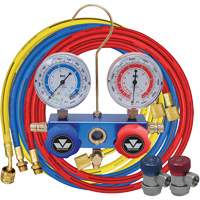 Ensemble de jauge &agrave; collecteur en aluminium 2 voies R134A Duraquip Inc