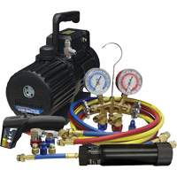 Ensemble combin&eacute; d&eacute;vacuation et de chargement pour R134a/R1234yf? Duraquip Inc