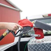 Red Automatic Gasoline Spout Nozzle Duraquip Inc