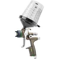 Pistolet de peinture de premi&egrave;re qualit&eacute; pour peinture automobile avec psi num&eacute;rique X5500 HVLP 1,2 I RPS D, Entr&eacute;e d'air 1/4" NPT, 15,19 pi³/min, Capacit&eacute; 0,6 L/0,9 L, 0,17 psi Duraquip Inc