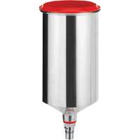 Gobelet r&eacute;utilisable en aluminium 1,0?L avec raccord QCC, sans filetage fin Duraquip Inc