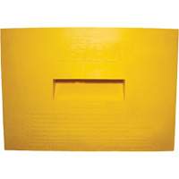 Cale de roue, Polyur&eacute;thane, Jaune, 15-1/4" la x 12-1/8'' p x 10-3/4" h Duraquip Inc