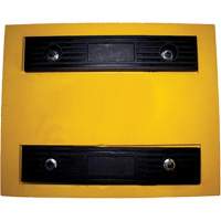 Cale de roue, Polyur&eacute;thane, Jaune, 15-1/4" la x 12-1/8'' p x 10-3/4" h Duraquip Inc