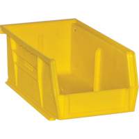 Hook-On Bins, 4" W x 3" H x 7" D, Yellow, 10 lbs. Capacity FM022 | Duraquip Inc