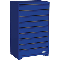 Armoire à tiroirs modulaire, 9 tiroirs, 36" la x 24" p x 60" h, Bleu FM475 | Duraquip Inc