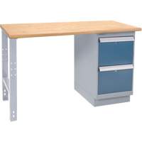 &eacute;tabli industriel, Porte a/combinaison de tiroirs, Cap 1000 lb, 60" la x 36" p, 34" h Duraquip Inc