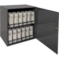 Armoire de rangement pour contenants a&eacute;rosol, Acier, 21-7/8" h x 15-15/16" la x 20-5/16" P, Gris Duraquip Inc