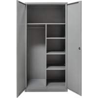 Combination Storage Cabinet, 36" W x 18" D x 72" H, Grey Duraquip Inc