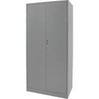 Hi-Boy Storage Cabinet, Steel, 4 Shelves, 72" H x 36" W x 18" D, Grey Duraquip Inc