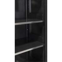 Hi-Boy Storage Cabinet, Steel, 4 Shelves, 72" H x 36" W x 18" D, Black Duraquip Inc