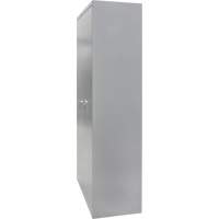 Wardrobe Storage Cabinet, Steel, 36" W x 18" D x 72" H, Grey Duraquip Inc
