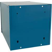 Casier cubique empilable, 12" x 18" x 12", Acier, Bleu, D&eacute;mont&eacute; Duraquip Inc