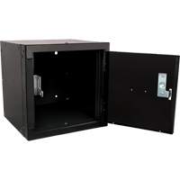 Casier cubique empilable, 12" x 12" x 12", Acier, Noir, D&eacute;mont&eacute; Duraquip Inc