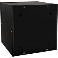 Casier cubique empilable, 12" x 12" x 12", Acier, Noir, D&eacute;mont&eacute; Duraquip Inc