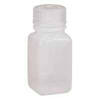 Easy-Grip Space-Saver Bottles, Square, 2 oz., Plastic Duraquip Inc