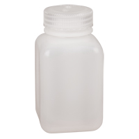 Easy-Grip Space-Saver Bottles, Square, 8 oz., Plastic Duraquip Inc