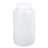 Wide-Mouth Bottles, Round, 1/2 gal., Plastic Duraquip Inc