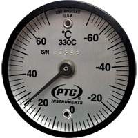 Thermom&egrave;tre de surface magn&eacute;tique, Contact, Analogique, -56.7-21.1°F (-70-70°C) Duraquip Inc