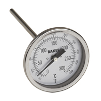 Bi-Metal Thermometers, Contact, Analogue, 50-550°F (0-260°C) Duraquip Inc